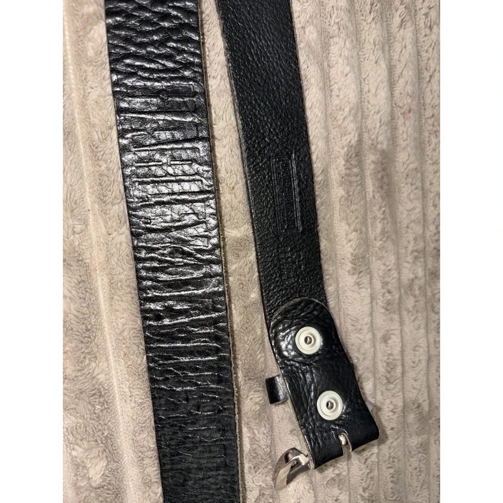 Harley-Davidson Black Biker Motorcycle Leather Belt Men's Size 30